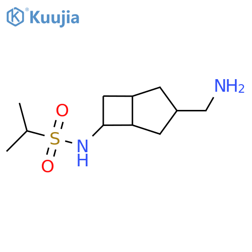 N-[3-(aminomethyl)bicyclo[3.2.0]heptan-6-yl]propane-2-sulfonamide structure