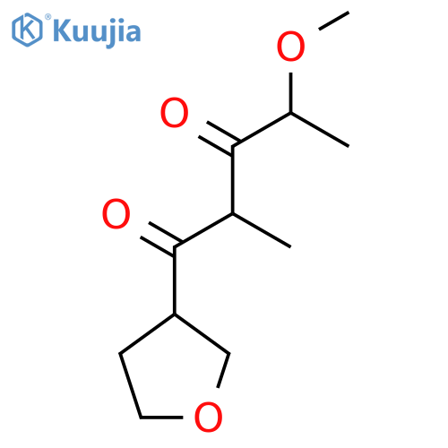4-Methoxy-2-methyl-1-(oxolan-3-yl)pentane-1,3-dione structure