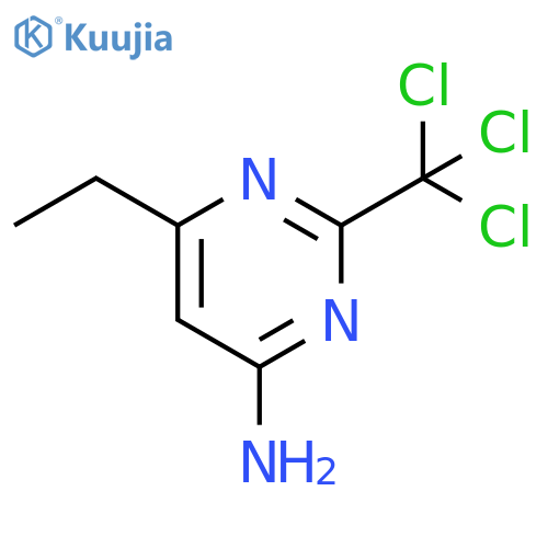 4-Pyrimidinamine, 6-ethyl-2-(trichloromethyl)- structure