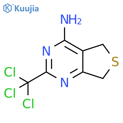 Thieno[3,4-d]pyrimidin-4-amine, 5,7-dihydro-2-(trichloromethyl)- structure