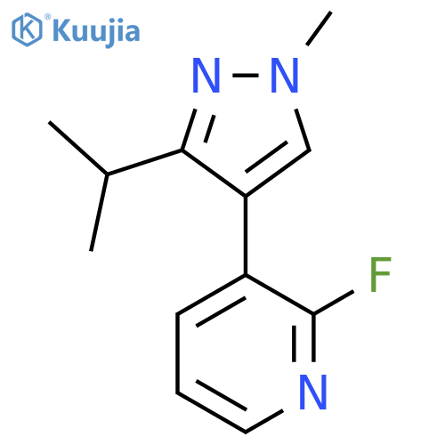 2-fluoro-3-[1-methyl-3-(propan-2-yl)-1H-pyrazol-4-yl]pyridine structure