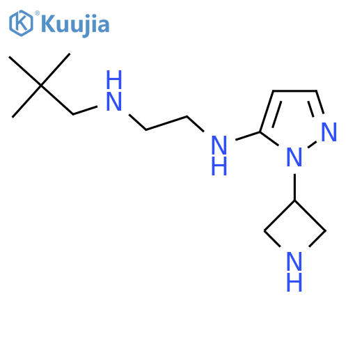 1-(azetidin-3-yl)-N-{2-(2,2-dimethylpropyl)aminoethyl}-1H-pyrazol-5-amine structure