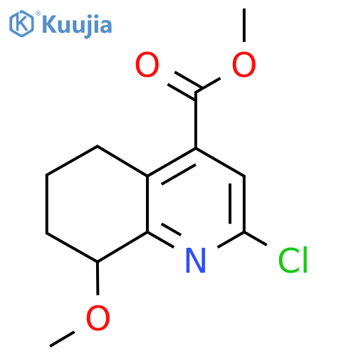 Methyl 2-chloro-8-methoxy-5,6,7,8-tetrahydroquinoline-4-carboxylate structure