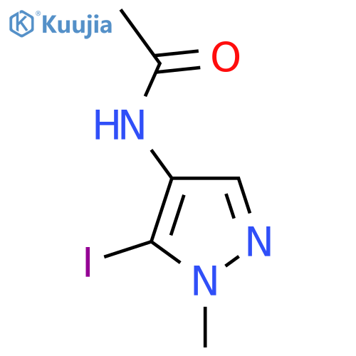 N-(5-iodo-1-methyl-1H-pyrazol-4-yl)acetamide structure