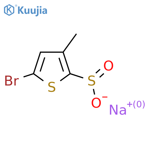 Sodium 5-bromo-3-methylthiophene-2-sulfinate structure