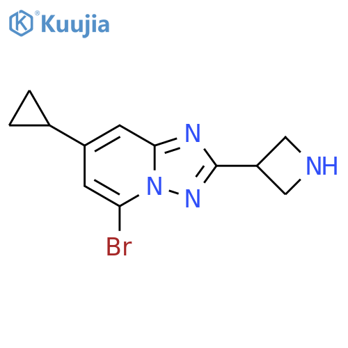 3-{5-bromo-7-cyclopropyl-1,2,4triazolo1,5-apyridin-2-yl}azetidine structure
