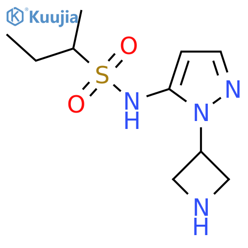 N-1-(azetidin-3-yl)-1H-pyrazol-5-ylbutane-2-sulfonamide structure