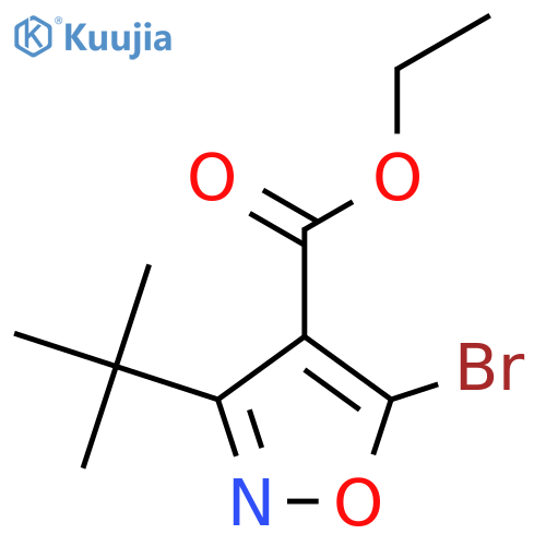 Ethyl 5-bromo-3-tert-butyl-1,2-oxazole-4-carboxylate structure