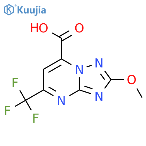 2-Methoxy-5-(trifluoromethyl)-[1,2,4]triazolo[1,5-a]pyrimidine-7-carboxylic acid structure
