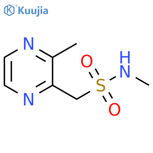 2-Pyrazinemethanesulfonamide, N,3-dimethyl- structure
