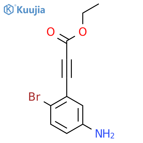 Ethyl 3-(5-amino-2-bromophenyl)prop-2-ynoate structure