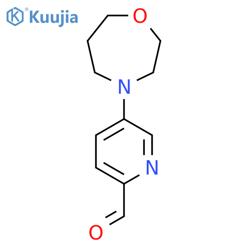 5-(1,4-Oxazepan-4-yl)pyridine-2-carbaldehyde structure