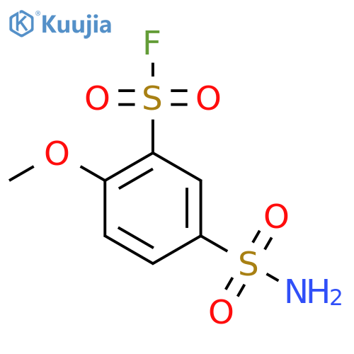 2-Methoxy-5-sulfamoylbenzene-1-sulfonyl fluoride structure