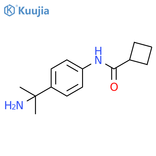 Cyclobutanecarboxamide, N-[4-(1-amino-1-methylethyl)phenyl]- structure