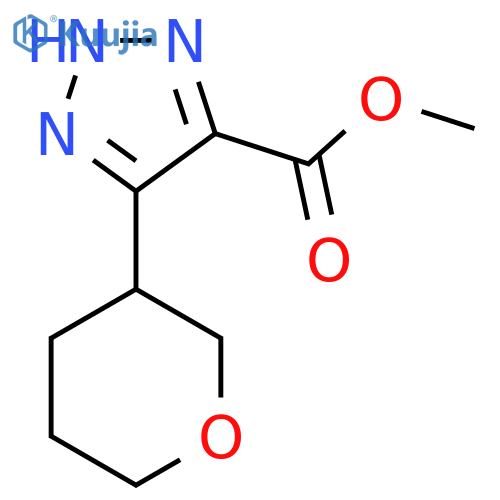 methyl 5-(oxan-3-yl)-1H-1,2,3-triazole-4-carboxylate structure