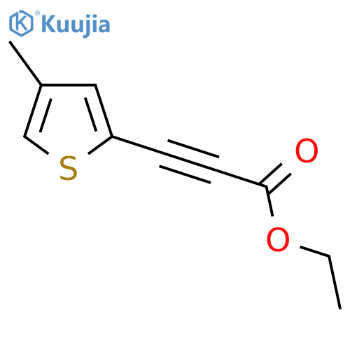 Ethyl 3-(4-methylthiophen-2-yl)prop-2-ynoate structure