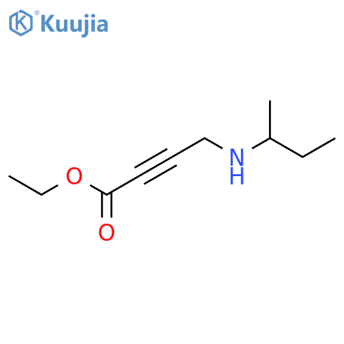 Ethyl 4-[(butan-2-yl)amino]but-2-ynoate structure