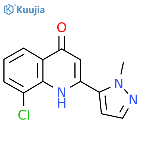 8-chloro-2-(1-methyl-1H-pyrazol-5-yl)quinolin-4-ol structure
