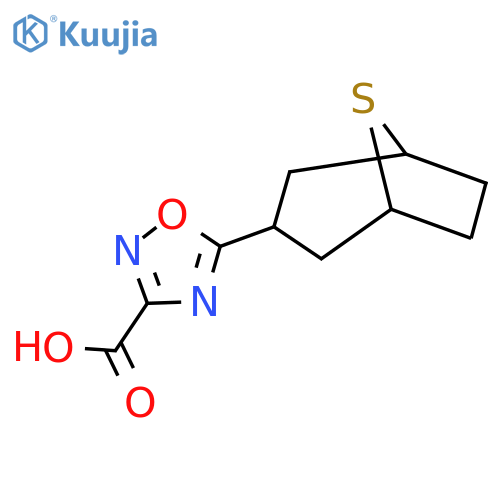 5-{8-thiabicyclo3.2.1octan-3-yl}-1,2,4-oxadiazole-3-carboxylic acid structure
