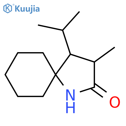 3-Methyl-4-(propan-2-yl)-1-azaspiro[4.5]decan-2-one structure