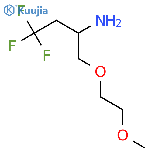 1-(2-amino-4,4,4-trifluorobutoxy)-2-methoxyethane structure