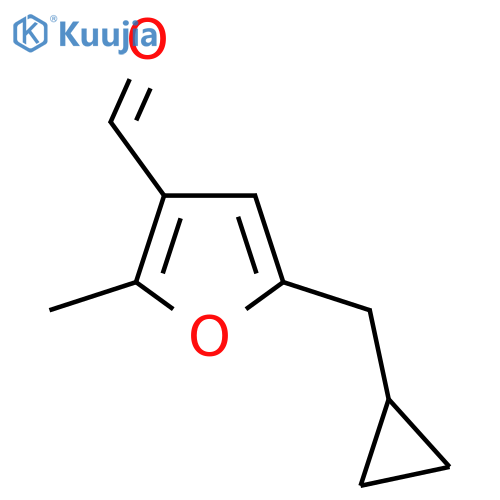 5-(Cyclopropylmethyl)-2-methylfuran-3-carbaldehyde structure