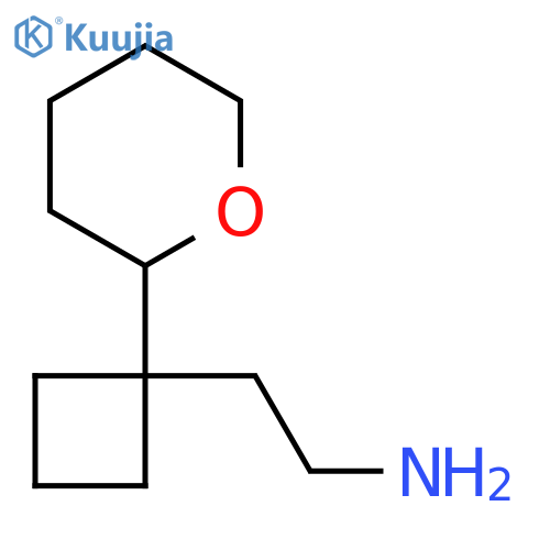 2-[1-(Oxan-2-yl)cyclobutyl]ethan-1-amine structure