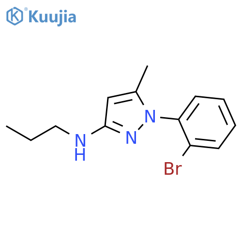 1H-Pyrazol-3-amine, 1-(2-bromophenyl)-5-methyl-N-propyl- structure