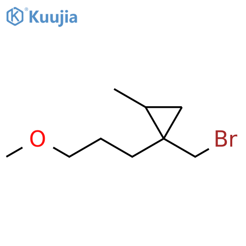 Cyclopropane, 1-(bromomethyl)-1-(3-methoxypropyl)-2-methyl- structure
