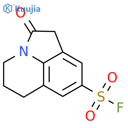 2-Oxo-1-azatricyclo[6.3.1.0,4,12]dodeca-4(12),5,7-triene-6-sulfonyl fluoride structure