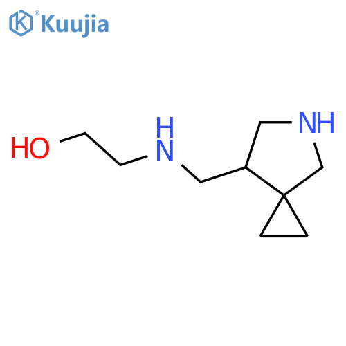 2-[({5-Azaspiro[2.4]heptan-7-yl}methyl)amino]ethan-1-ol structure