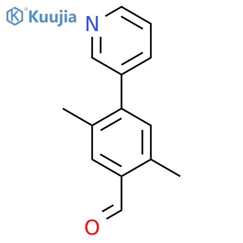 2,5-Dimethyl-4-(pyridin-3-yl)benzaldehyde structure