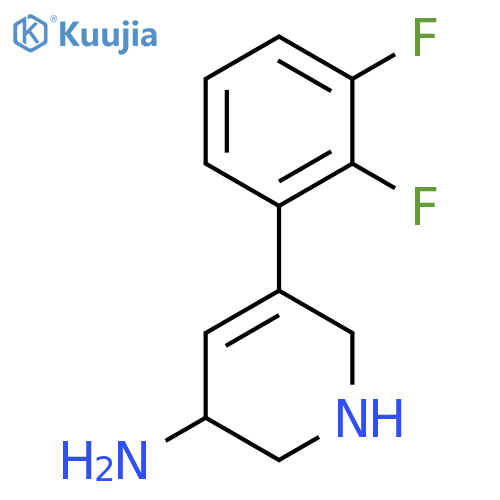 5-(2,3-Difluorophenyl)-1,2,3,6-tetrahydropyridin-3-amine structure