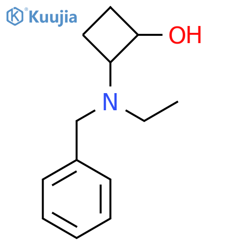 2-benzyl(ethyl)aminocyclobutan-1-ol structure