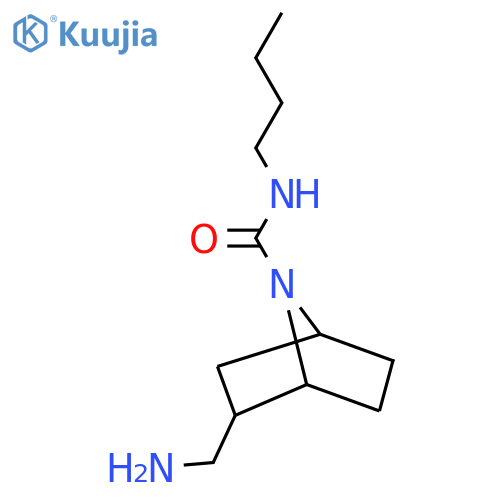 2-(aminomethyl)-N-butyl-7-azabicyclo[2.2.1]heptane-7-carboxamide structure