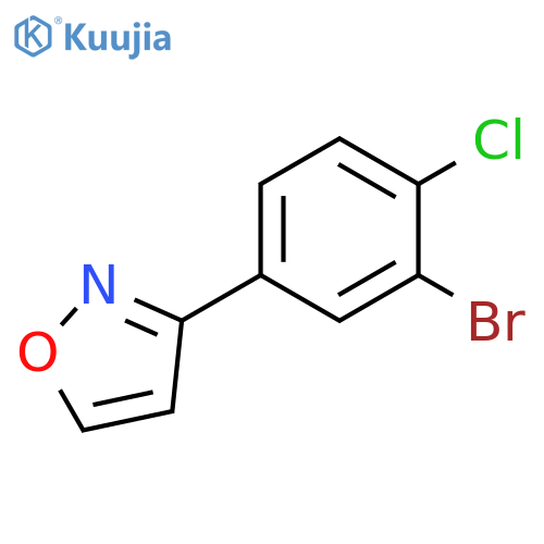 Isoxazole, 3-(3-bromo-4-chlorophenyl)- structure
