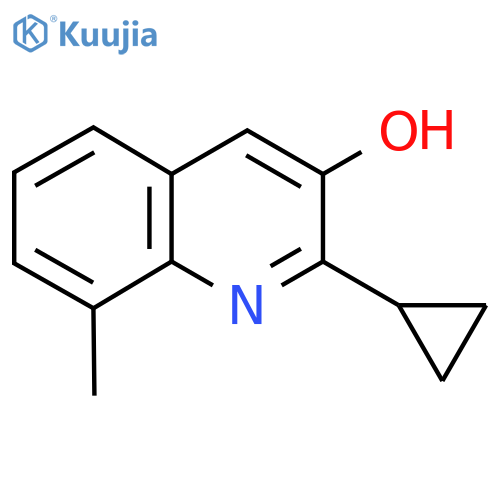 2-Cyclopropyl-8-methylquinolin-3-ol structure