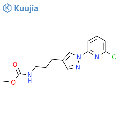 methyl N-{3-[1-(6-chloropyridin-2-yl)-1H-pyrazol-4-yl]propyl}carbamate structure
