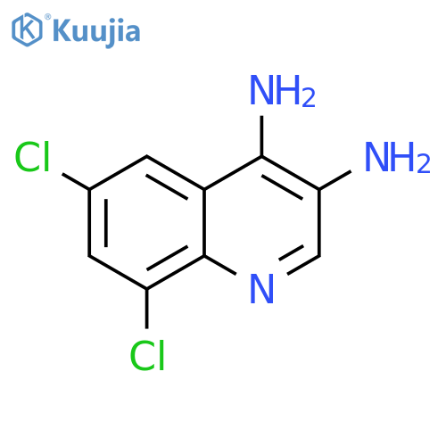 3,4-Quinolinediamine, 6,8-dichloro- structure