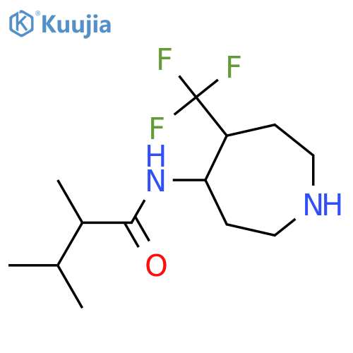 2,3-dimethyl-N-[5-(trifluoromethyl)azepan-4-yl]butanamide structure