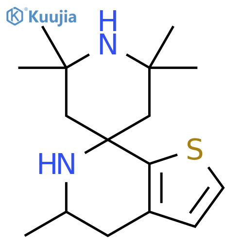 Spiro[piperidine-4,7'(4'H)-thieno[2,3-c]pyridine], 5',6'-dihydro-2,2,5',6,6-pentamethyl- structure
