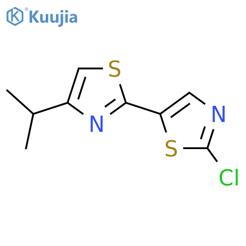 2-(2-Chloro-1,3-thiazol-5-yl)-4-(propan-2-yl)-1,3-thiazole structure