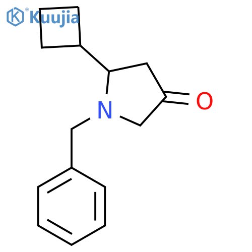 1-Benzyl-5-cyclobutylpyrrolidin-3-one structure