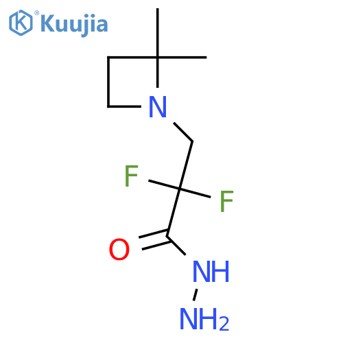 3-(2,2-Dimethylazetidin-1-yl)-2,2-difluoropropanehydrazide structure