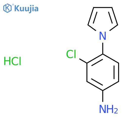 3-chloro-4-(1H-pyrrol-1-yl)aniline hydrochloride structure
