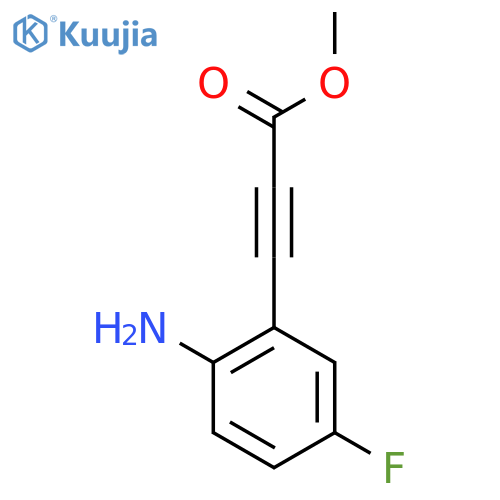 Methyl 3-(2-amino-5-fluorophenyl)prop-2-ynoate structure