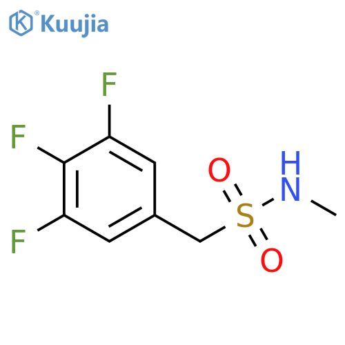 Benzenemethanesulfonamide, 3,4,5-trifluoro-N-methyl- structure