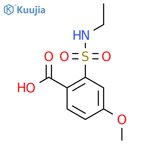 2-(Ethylsulfamoyl)-4-methoxybenzoic acid structure