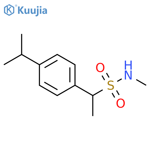 Benzenemethanesulfonamide, N,α-dimethyl-4-(1-methylethyl)- structure