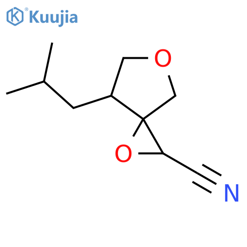7-(2-Methylpropyl)-1,5-dioxaspiro[2.4]heptane-2-carbonitrile structure